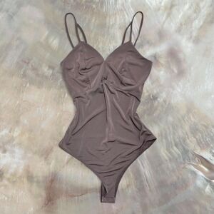 Balletcore Charlotte Russe Brown Nude Bodysuit – XS  Taupe nude brown